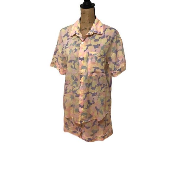 Stars Above Women'sLight Weight Soft Pajama Set 2pc Shorts Pajama Set Size M - Picture 3 of 14